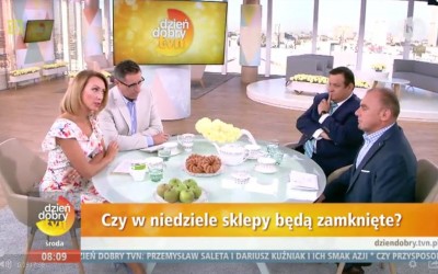Ograniczenie handlu w niedziele – rozmowa w programie Dzień Dobry TVN oraz RzeczOPolityce