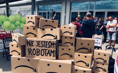 Referendum strajkowe w Amazonie Sosnowiec