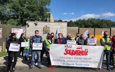 Pikieta pod Ambasadą Wielkiej Brytanii