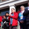 Pikieta „Solidarności” przed Urzędem Wojewódzkim w Gdańsku