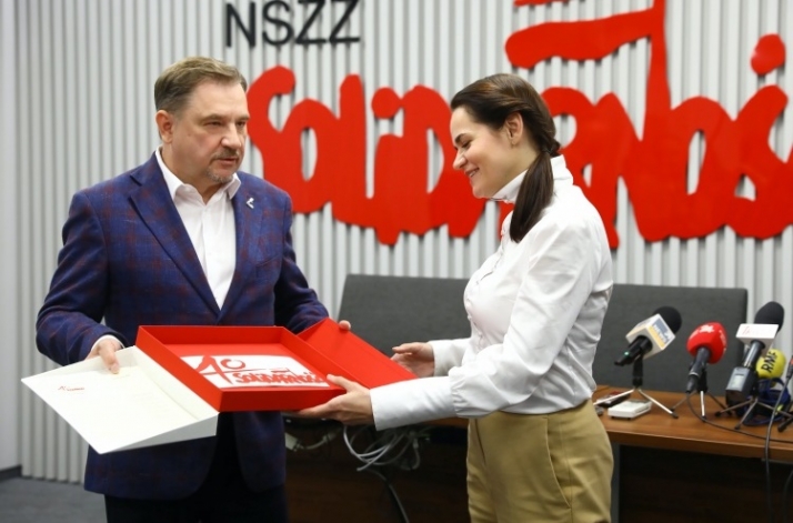Piotr Duda po spotkaniu z Cichanouską: Solidarność jest z Białorusią!