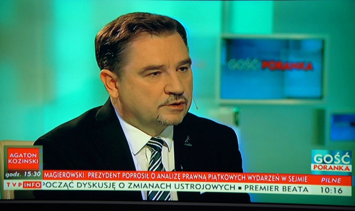 &quot;Żyjemy w wolnym kraju&quot;. Piotr Duda w TVP Info