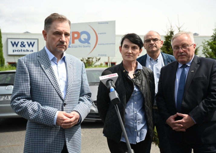 konferencja prasowa przed W&amp;W / fot. M. Żegliński