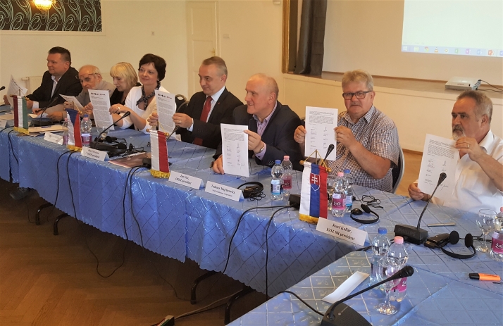 Spotkanie liderów związków zawodowych Grupy Wyszehradzkiej