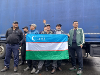 Strajk kierowców z Gruzji i Uzbekistanu pod Frankfurtem
