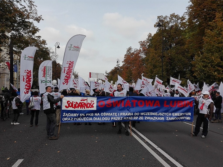 Protest w Dniu Edukacji Narodowej
