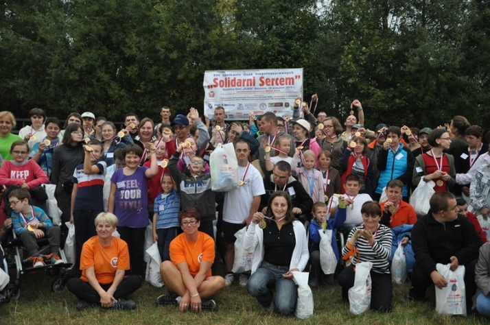 Solidarni sercem. Spotkanie osób niepełnosprawnych.