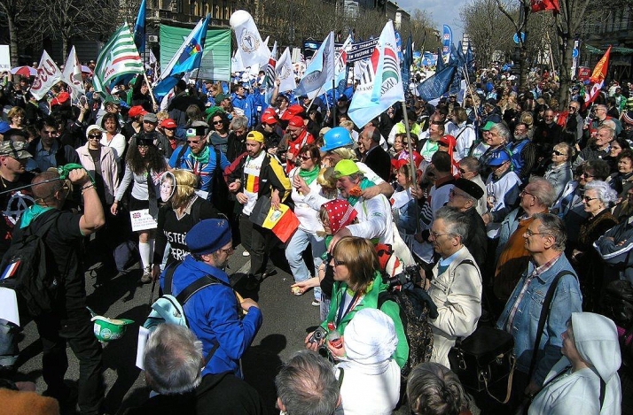 Manifestacja EKZZ w Budapeszcie