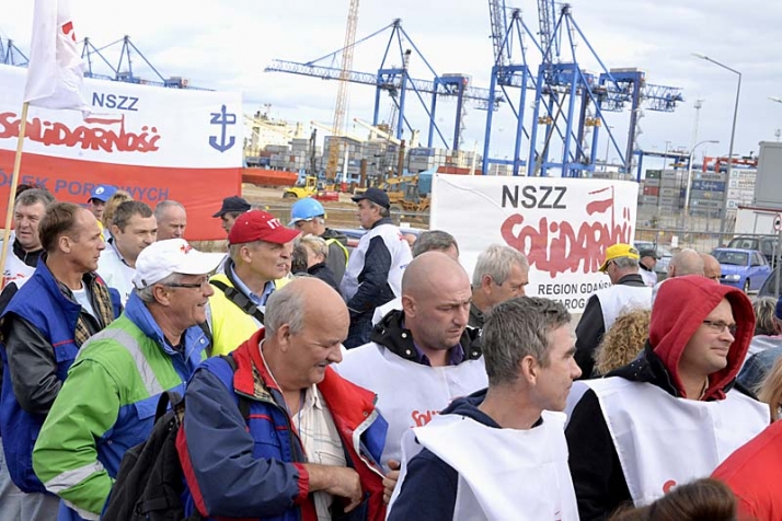 Solidarnie w obronie działaczy z DCT Gdańsk