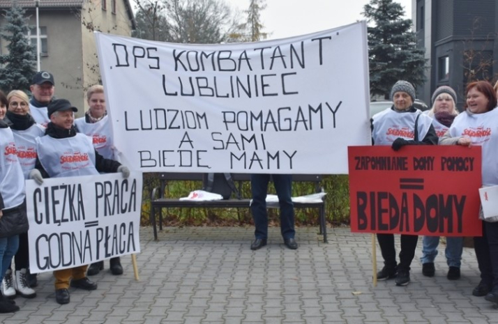„S” wywalczyła 20-procentowe podwyżki w DPS Dom Kombatanta w Lublińcu!