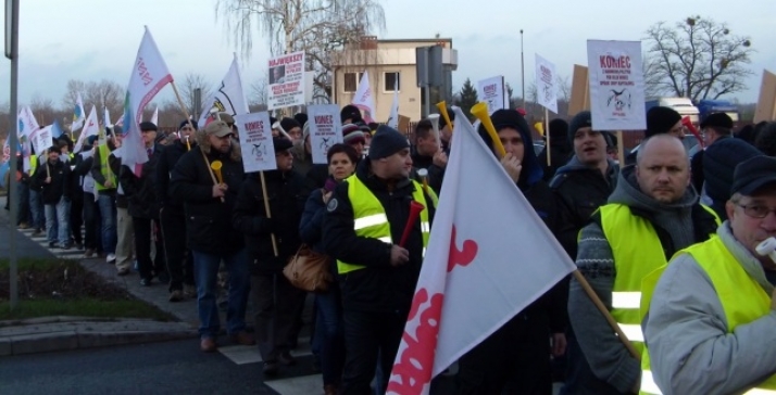 Blokada dróg w Inowrocławiu i Włocławku