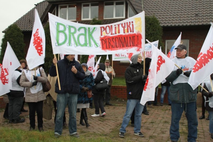 Pikieta w Środzie Śląskiej