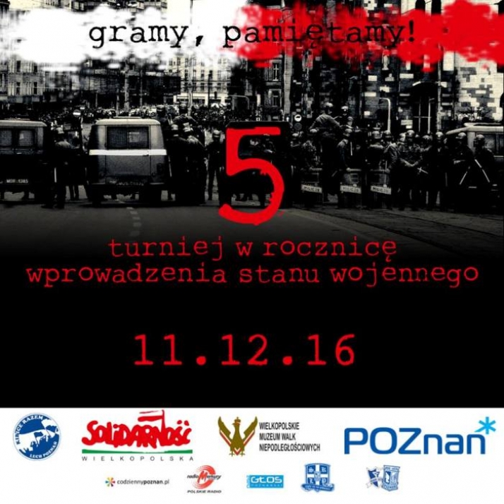 Ruszyły zapisy na 5. Turniej w rocznicę wprowadzenia stanu wojennego