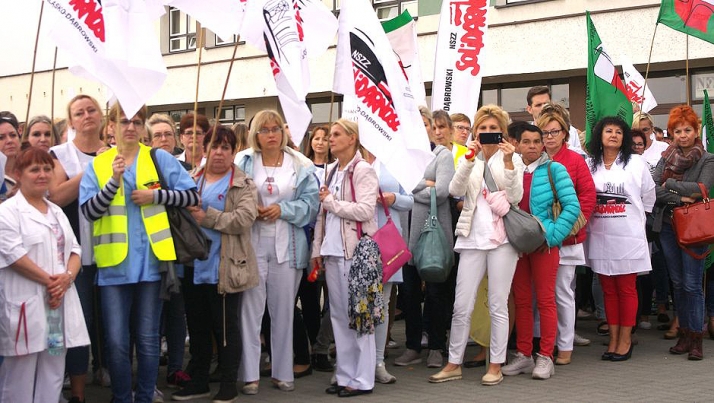 Drugi dzień strajku w rybnickim szpitalu