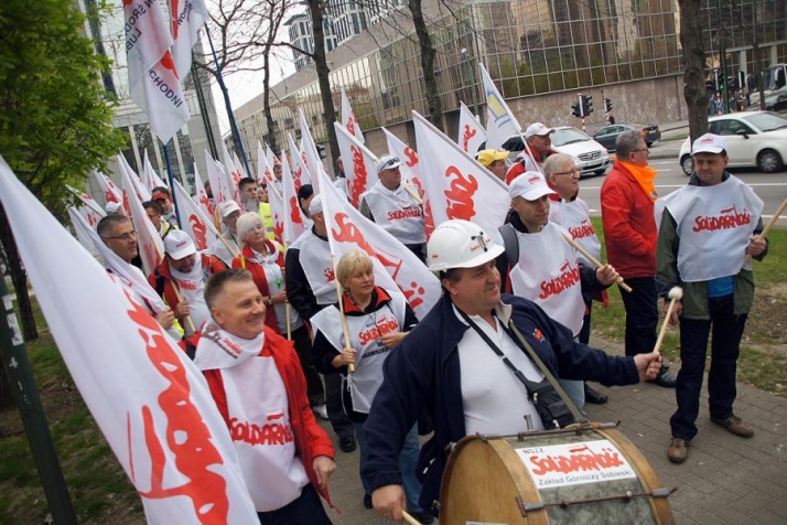 Manifestacja EKZZ w Brukseli
