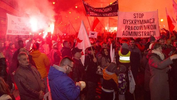 Piątkowa manifestacja w Gliwicach