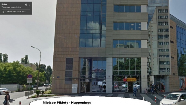 BIEDRONKI: Pikieta W Warszawie 15 Grudnia