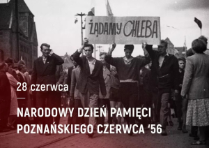 Plakat obchodów rocznicy Poznańskiego Czerwca &#039;56 / fot. NSZZ &quot;S&quot; Region Wielkopolska