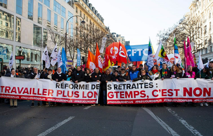 Protesty we Francji przeciwko podwyższeniu wieku emerytalnego