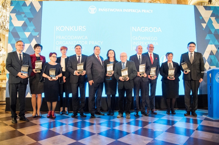 Wręczono nagrody Głównego Inspektora Pracy - wśród wyróżnionych Wojciech Ilnicki