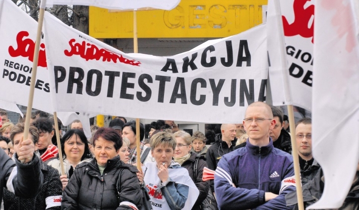 Protest przed siedzibą spółki 2010 r.