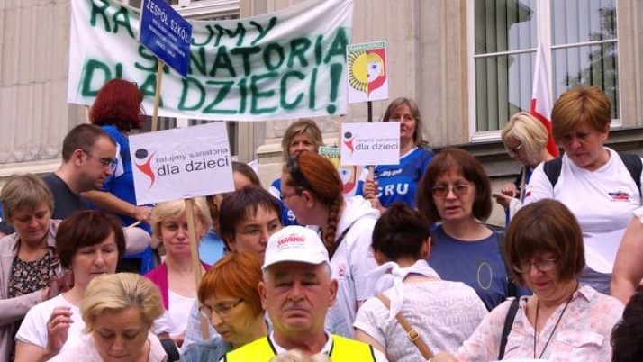 Pikieta w obronie śląskich uzdrowisk