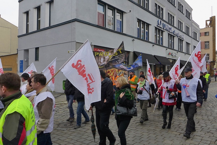 Żądamy godziwej pracy i płacy. Protest w Opolu