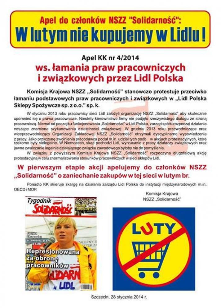 Małopolska: Nie kupuję w Lidlu!