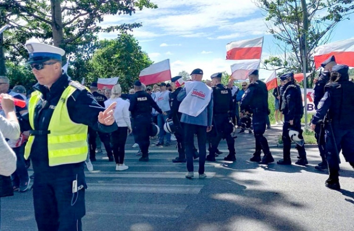 Protest we Władysławowie