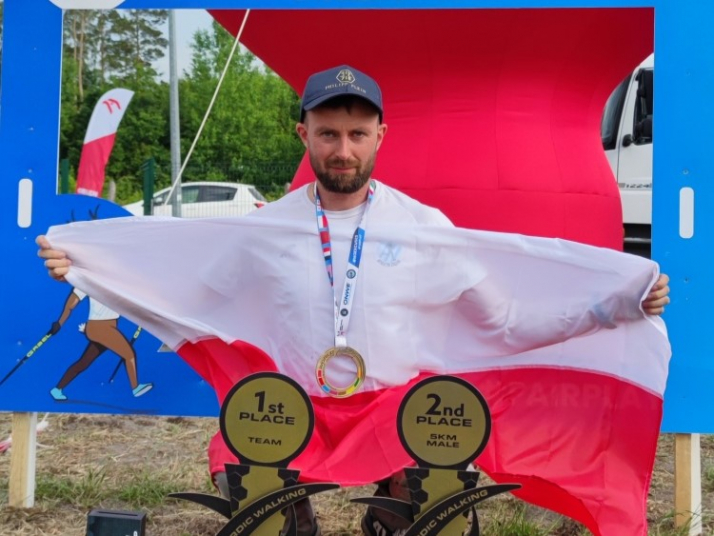 Należący do Solidarności Tomasz Wojtowicz został Mistrzem Świata w Nordic Walking