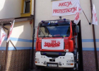 Miasteczko protestacyjne strażaków