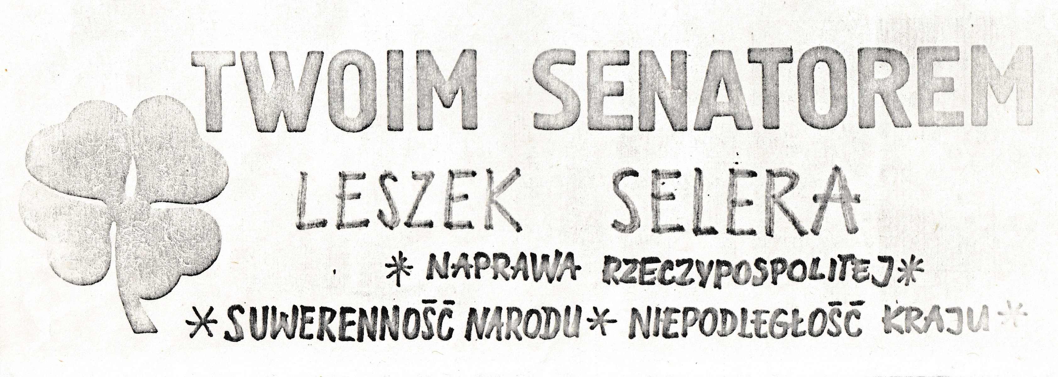LBP 52 - Twoim senatorem Leszek Selera