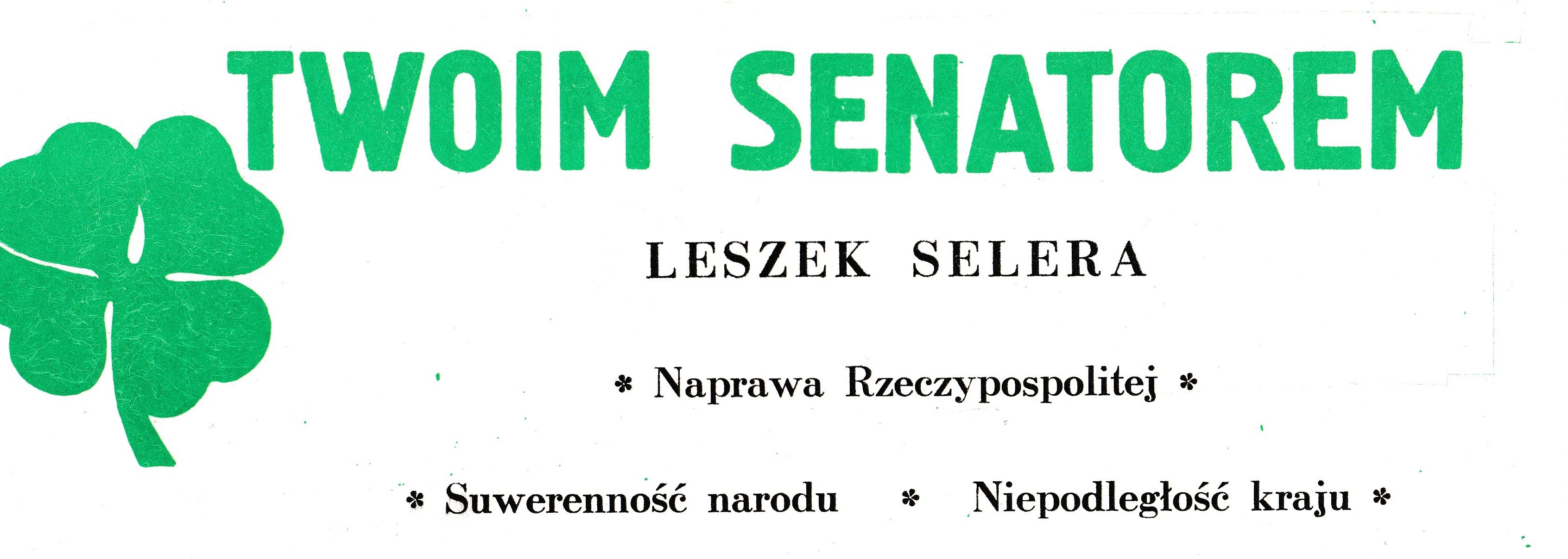 LBP 53 - Twoim senatorem Leszek Selera [kolor]