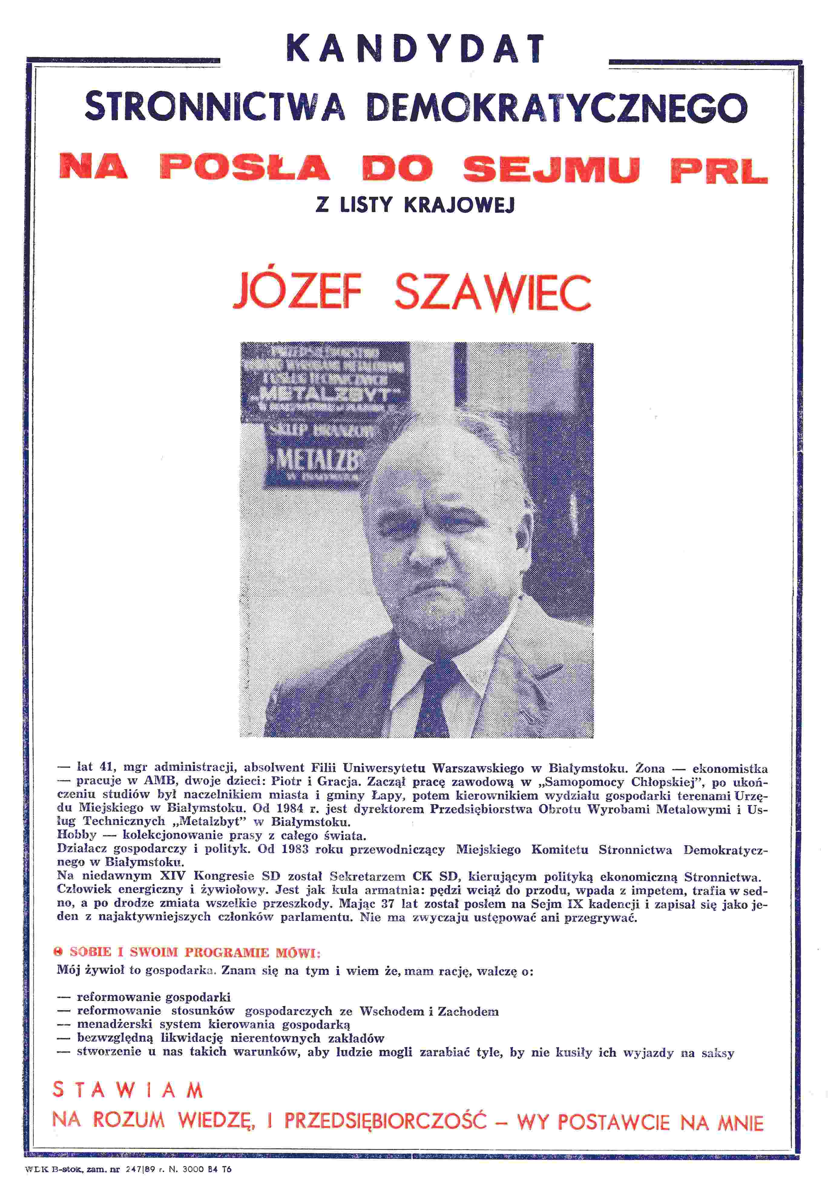 LBP 72 - Józef Szawiec