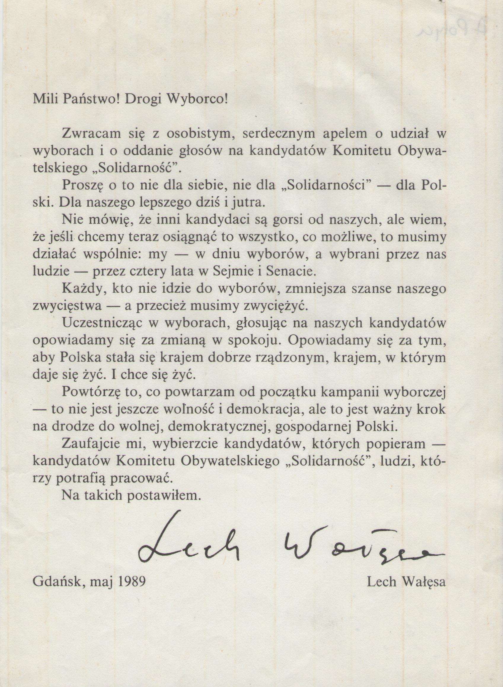 ASP 08 - List L. Wałęsy