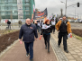Protest Solidarności podczas wizyty Komisji Europejskiej w Gdańsku