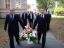 Związkowcy złożyli kwiaty pod pomnikiem Papieża