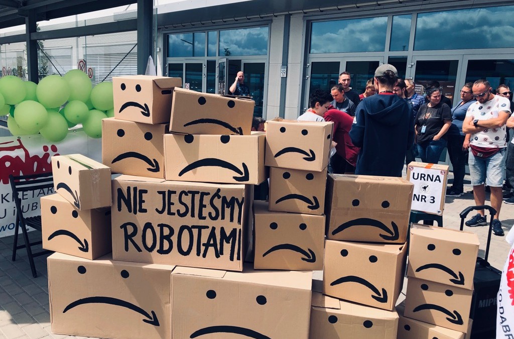 Referendum strajkowe w Amazonie Sosnowiec