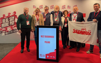 „Solidarność” obecna na VI Konferencji UNI Europa – mocny głos z Polski w obronie układów zbiorowych i usług publicznych