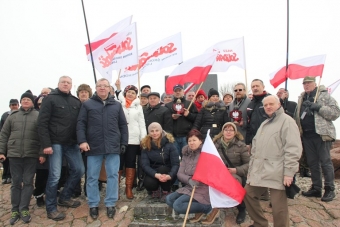 Uroczystość w Hucie Pieniackiej