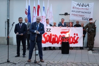 Obchody 40. lecia podpisania Porozumień Sierpniowych w Małopolsce. Nowy sztandar Solidarności!