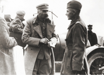 Marszałek Józef Piłsudski i Edward Śmigły-Rydz