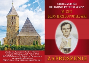 W Parszowicach uczcimy bł. ks. Jerzego Popiełuszkę