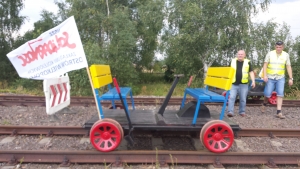 Wyścigi drezyn w Wieruszowie