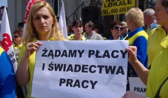 Pikieta pracowników Praktikera