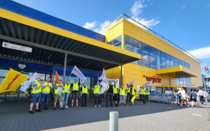 Poznań, Zielona Góra - wiece poparcia dla pracowników IKEA
