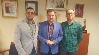 Szef Sekcji Młodych z wizytą w siedzibie KK