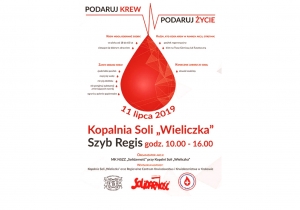 Zapraszamy na Akcję &quot;Podaruj krew, podaruj życie&quot; do Kopalni Soli Wieliczka