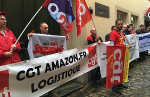 Bez dialogu w Amazon – pikieta w Luksemburgu