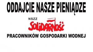 Protest pracowników gospodarki wodnej